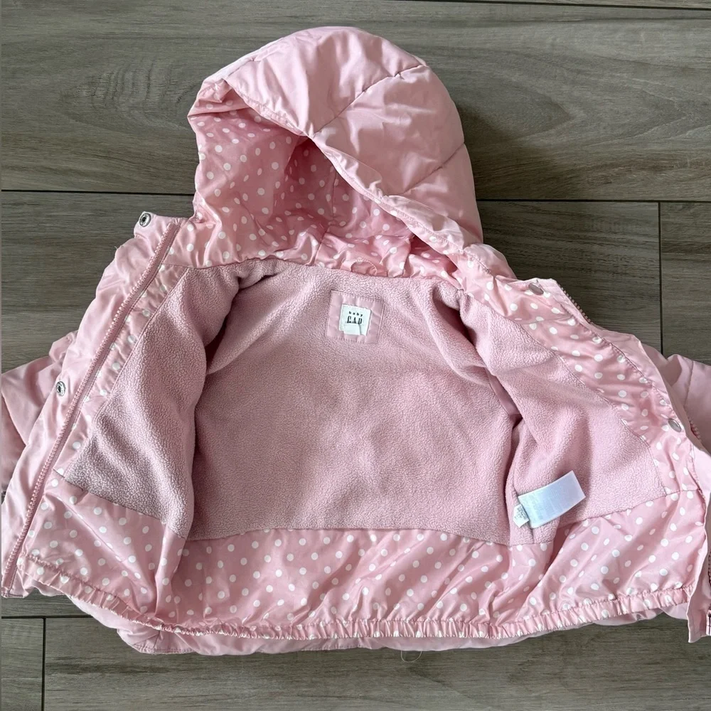 Baby Gap Pink Hooded Puffer Jacket